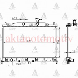 RADYATÖR SU ACCENT 06-11 ERA BENZİNLİ M-T BRAZING
